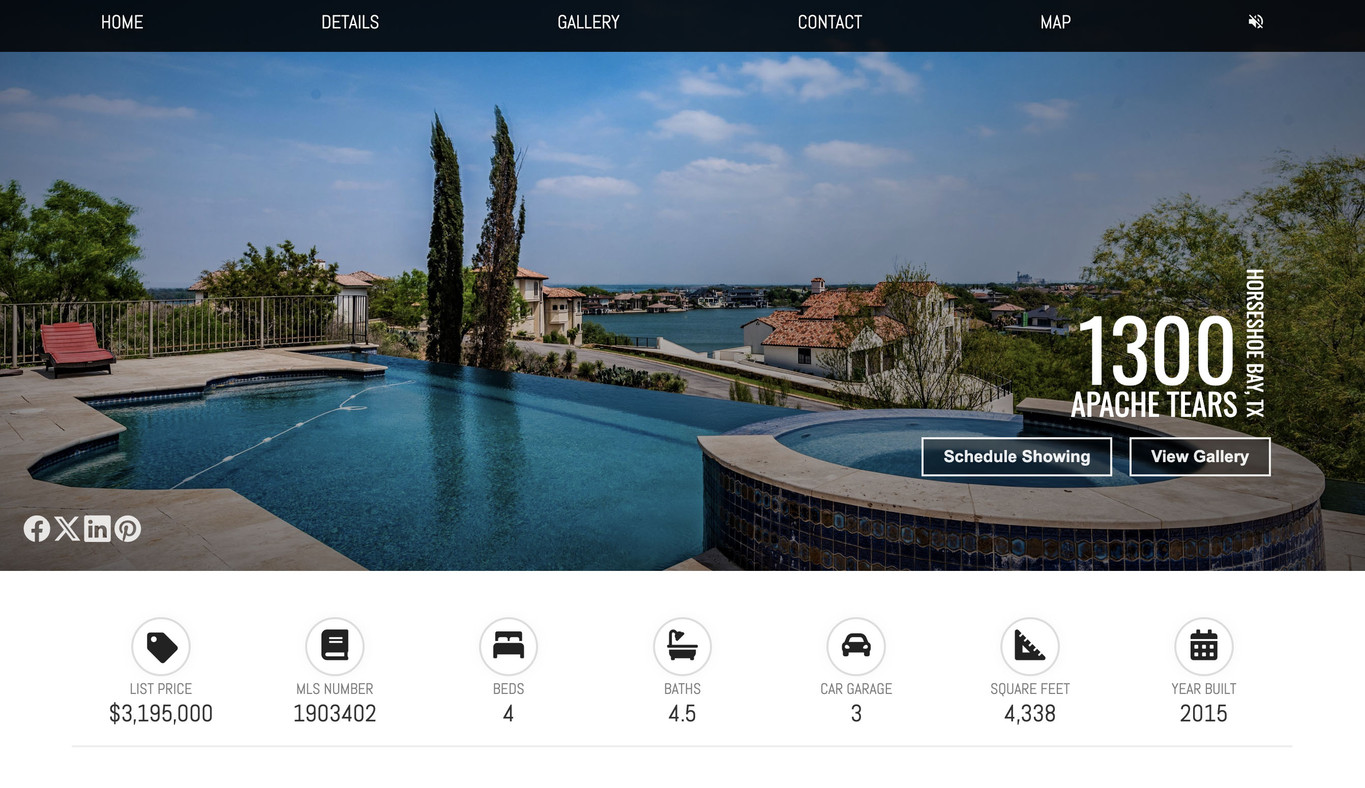 Sample Property Website of Austin home by Studio 12 Austin